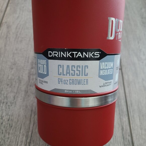 DrinkTanks Classic 64 oz Vacuum-Insulated Growler Duluth Trading Co. Edition NWT - Picture 6 of 12